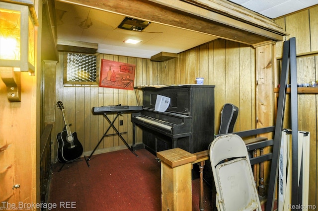 1038 Cora Dr, Flint, MI 48532 - miscellaneous room featuring wooden walls