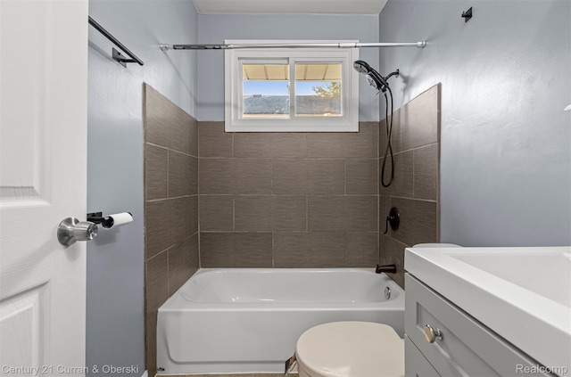 17295 Dora St, Melvindale, MI 48122 - full bath featuring vanity and shower / washtub combination
