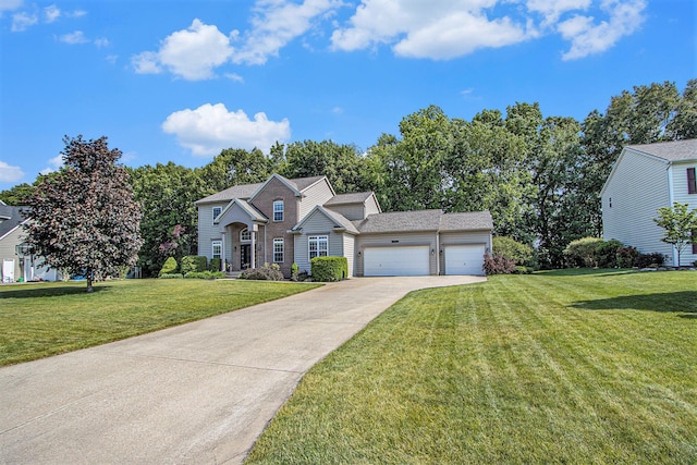 7853 Clydesdale Ave, Kalamazoo, MI 49009 - traditional home featuring a garage, driveway, and a front yard