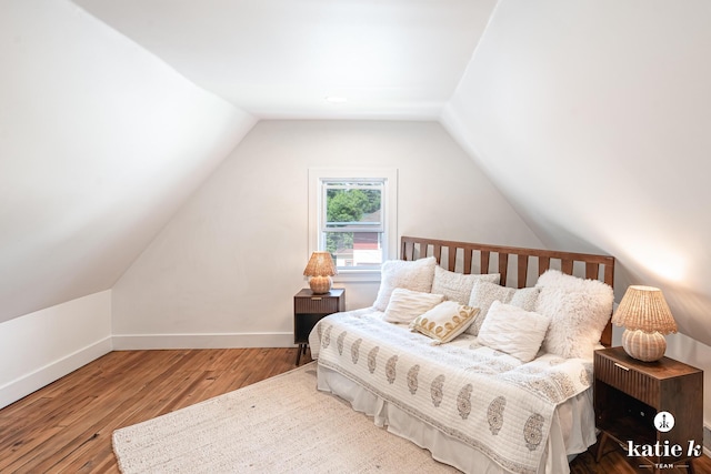 1002 Benjamin Ave SE, Grand Rapids, MI 49506 - bedroom featuring lofted ceiling and wood finished floors