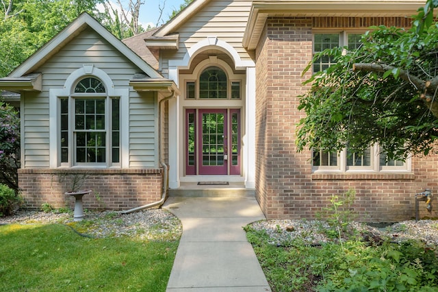 6916 Windsong Way, Kalamazoo, MI 49009 - property entrance with brick siding