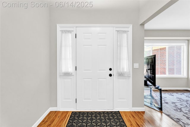 13563 Trotters Ln, Sterling Heights, MI 48313 - entryway with light wood-style floors and baseboards