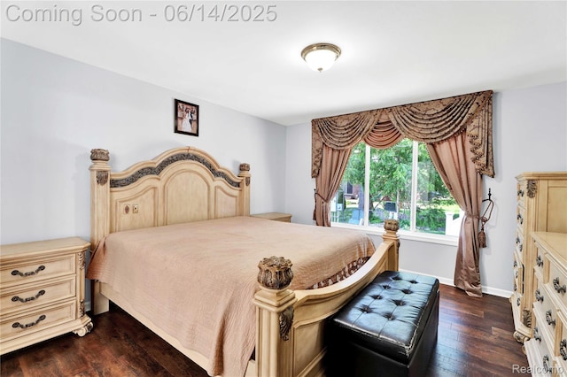 13563 Trotters Ln, Sterling Heights, MI 48313 - bedroom featuring dark wood-style flooring and baseboards