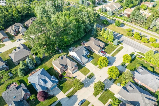 13563 Trotters Ln, Sterling Heights, MI 48313 - aerial perspective of suburban area