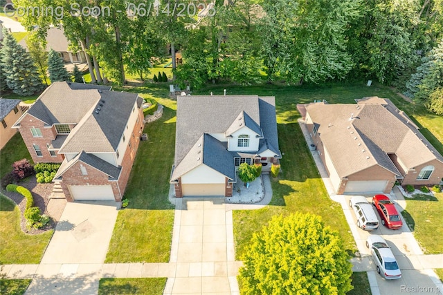 13563 Trotters Ln, Sterling Heights, MI 48313 - aerial perspective of suburban area