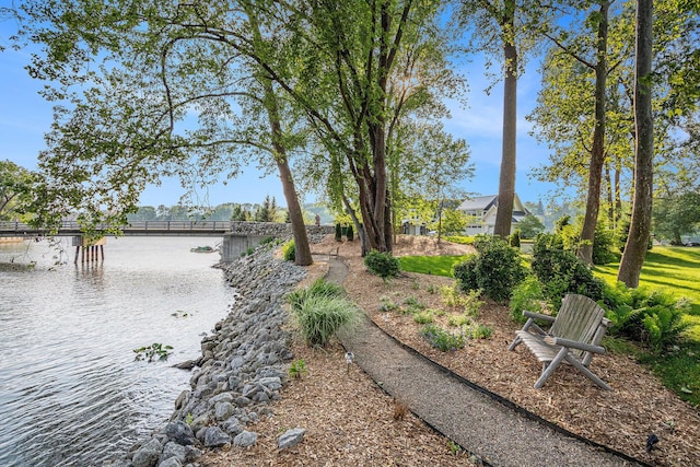 1415 Blackhawk Trl, Benton Harbor, MI 49022 - view of yard with a water view