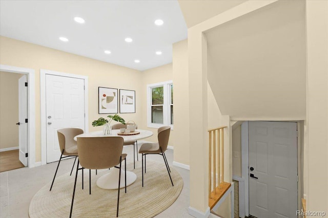 475 Algonquin St, Detroit, MI 48215 - dining room featuring recessed lighting and baseboards