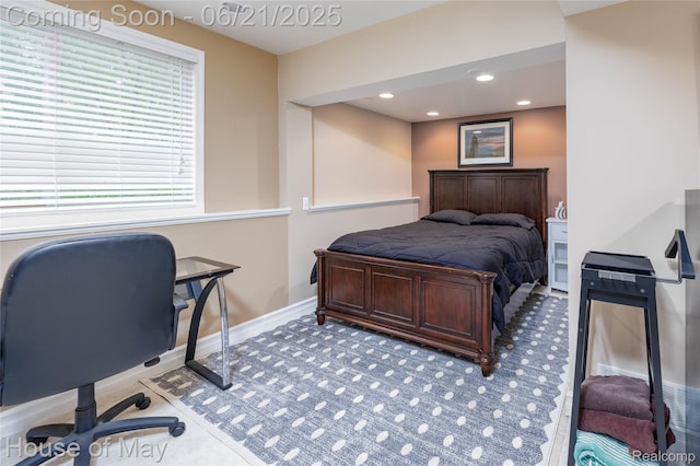 1768 Carriage Hl, Commerce Twp, MI 48382 - carpeted bedroom with a desk and recessed lighting