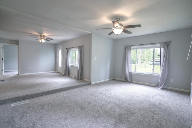 879 Carberry Rd, Niles, MI 49120 - carpeted spare room featuring ceiling fan