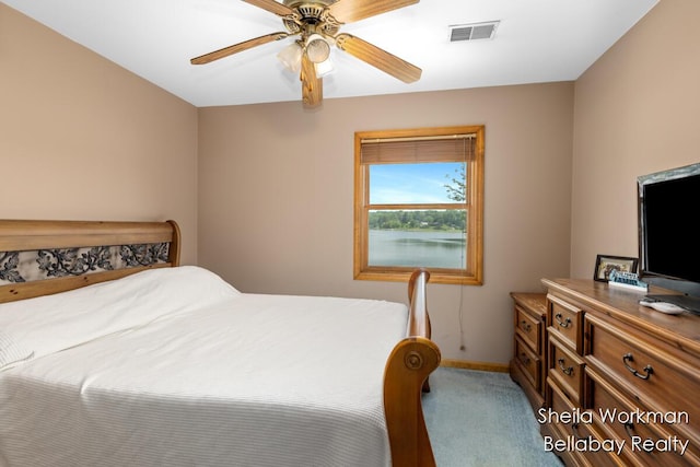 1725 Ottawa Trl, Hastings, MI 49058 - carpeted bedroom featuring baseboards and ceiling fan