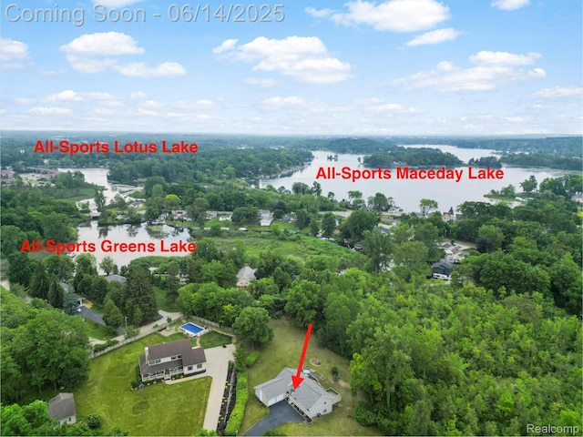 4960 Paula Ave, Clarkston, MI 48346 - drone / aerial view of a nearby body of water