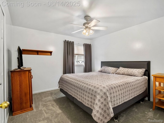 4960 Paula Ave, Clarkston, MI 48346 - bedroom with carpet and a ceiling fan