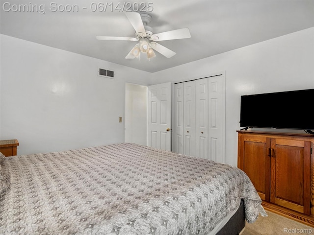 4960 Paula Ave, Clarkston, MI 48346 - bedroom featuring a closet and ceiling fan