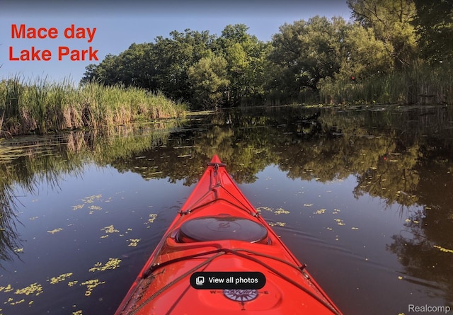 4960 Paula Ave, Clarkston, MI 48346 - dock area featuring a water view and a view of trees