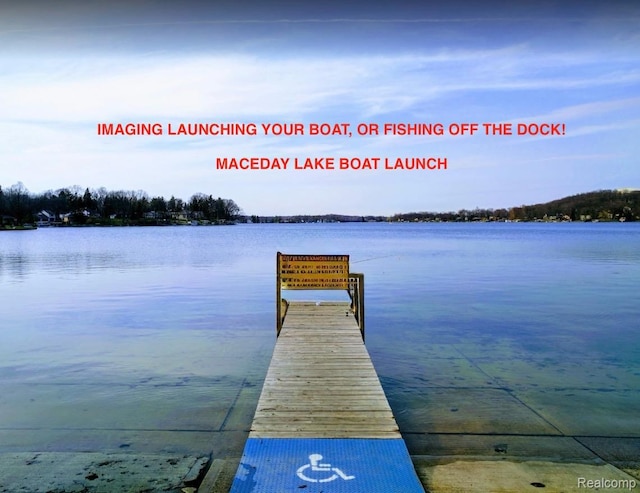 4960 Paula Ave, Clarkston, MI 48346 - dock with a water view