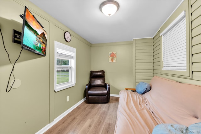 24710 Lathrup Blvd, Southfield, MI 48075 - living area with wood finished floors and baseboards