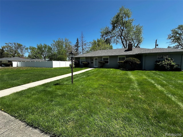 24710 Lathrup Blvd, Southfield, MI 48075 - single story home with a chimney