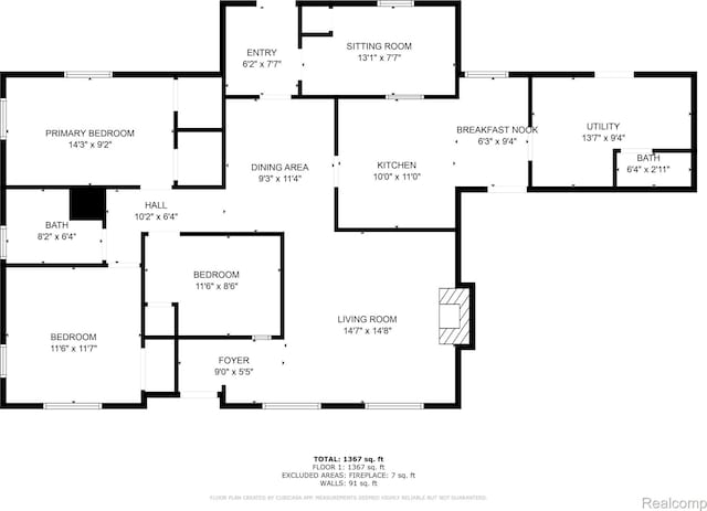 24710 Lathrup Blvd, Southfield, MI 48075 - view of floor plan / room layout