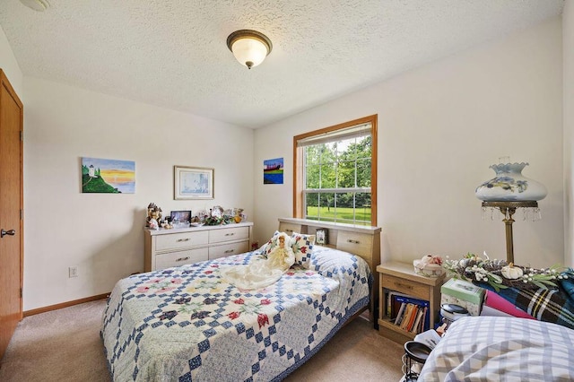 66291 M-62, Edwardsburg, MI 49112 - bedroom featuring light carpet and a textured ceiling