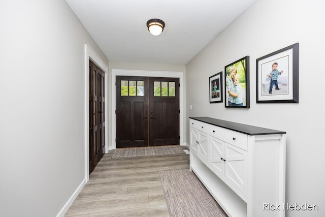 1153 S Edgar Rd, Mason, MI 48854 - foyer with light wood-style floors and baseboards