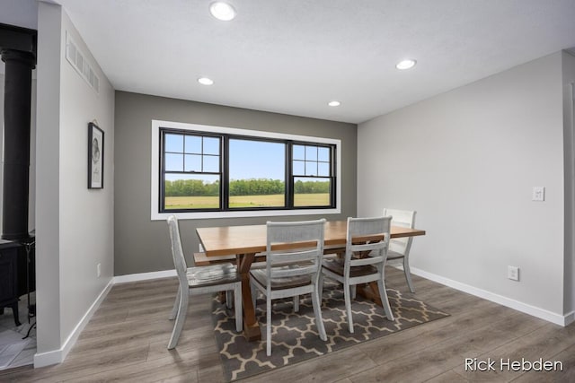 1153 S Edgar Rd, Mason, MI 48854 - dining area with wood finished floors and recessed lighting
