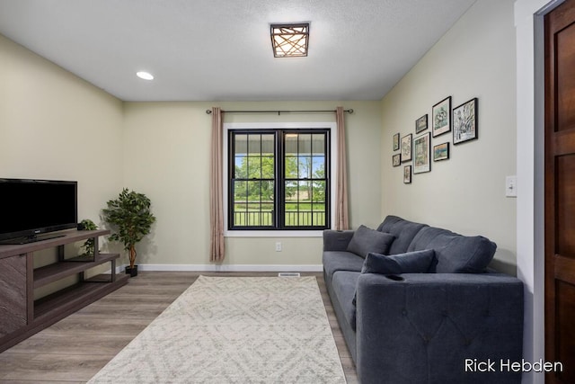 1153 S Edgar Rd, Mason, MI 48854 - living room featuring wood finished floors and recessed lighting