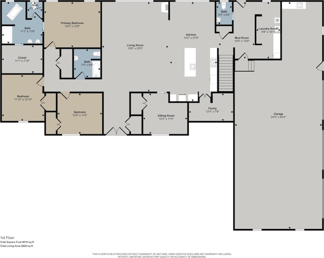 1153 S Edgar Rd, Mason, MI 48854 - view of floor plan / room layout