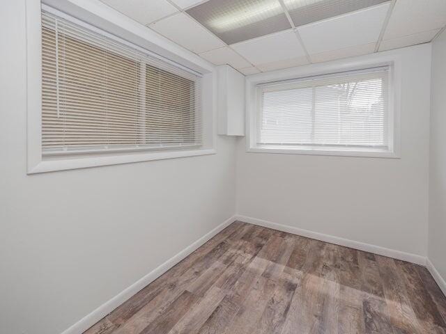 1516 Nazareth Rd, Kalamazoo, MI 49048 - spare room featuring wood finished floors and a drop ceiling