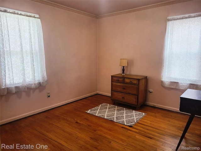 15892 Centralia, Redford, MI 48239 - bedroom with ornamental molding and wood finished floors