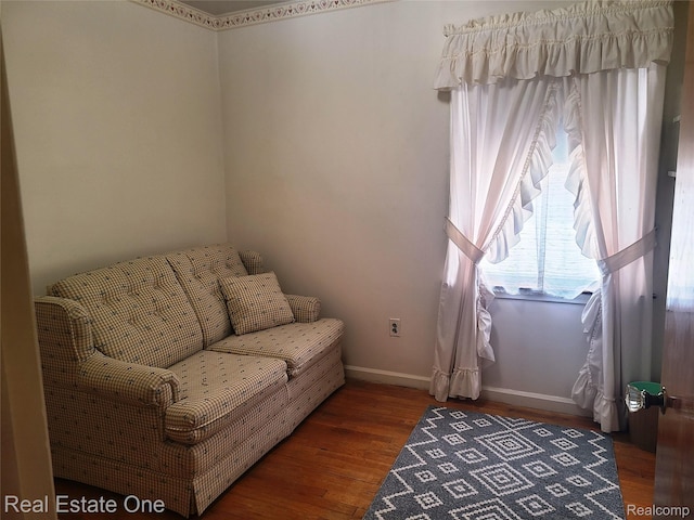 15892 Centralia, Redford, MI 48239 - sitting room with wood finished floors and baseboards
