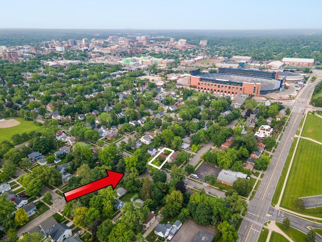 1307 Edgewood Ave, Ann Arbor, MI 48103 - aerial view of property and surrounding area