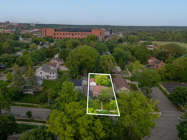 1307 Edgewood Ave, Ann Arbor, MI 48103 - view of property location with property boundaries highlighted