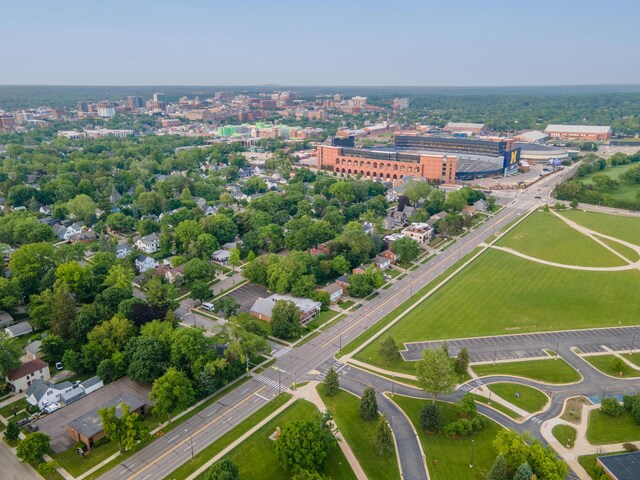 1307 Edgewood Ave, Ann Arbor, MI 48103 - aerial overview of property's location