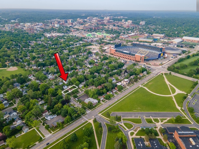 1307 Edgewood Ave, Ann Arbor, MI 48103 - aerial view of property's location