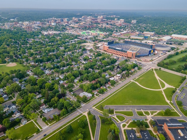 1307 Edgewood Ave, Ann Arbor, MI 48103 - aerial view of property and surrounding area