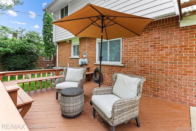 1915 Treadwell St, Westland, MI 48186 - view of wooden terrace