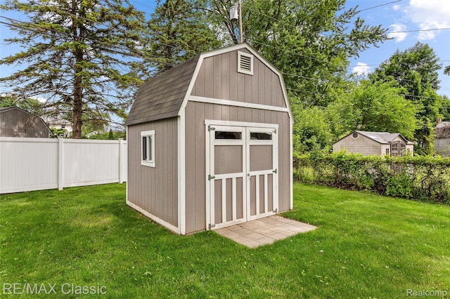 1915 Treadwell St, Westland, MI 48186 - view of shed featuring a fenced backyard