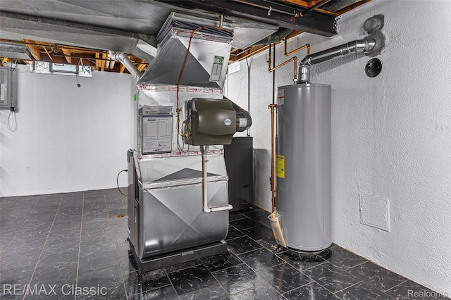 1915 Treadwell St, Westland, MI 48186 - utility room featuring water heater and heating unit