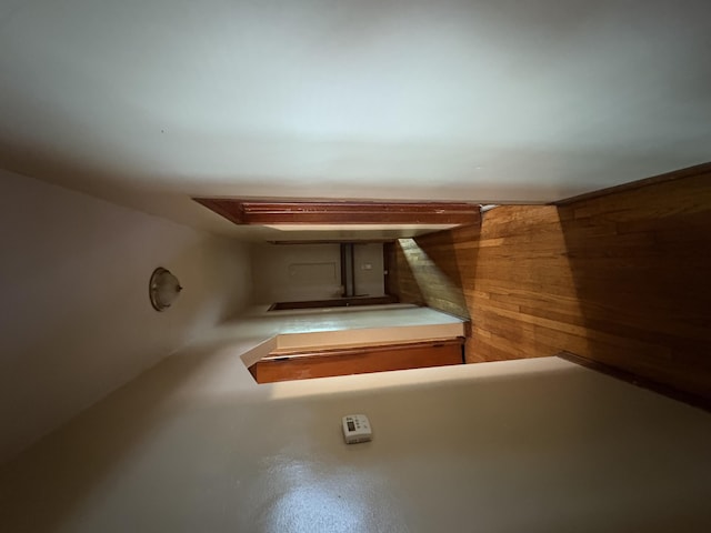 14151 Bringard Dr, Detroit, MI 48205 - corridor featuring wood walls