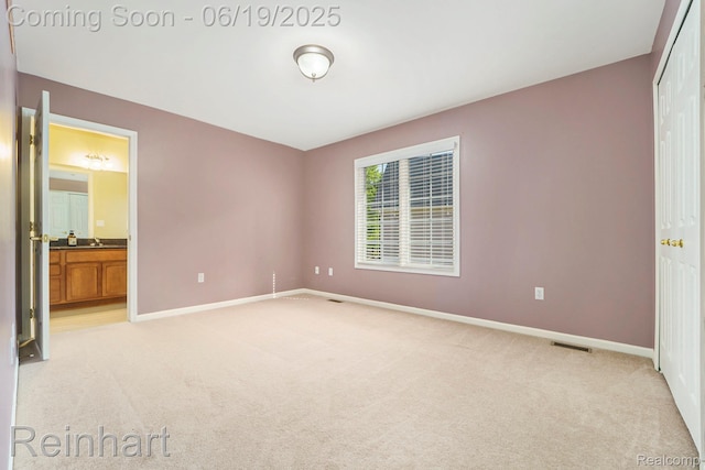 2032 Cameo Ct, Canton, MI 48187 - unfurnished bedroom featuring light colored carpet, a closet, and ensuite bathroom