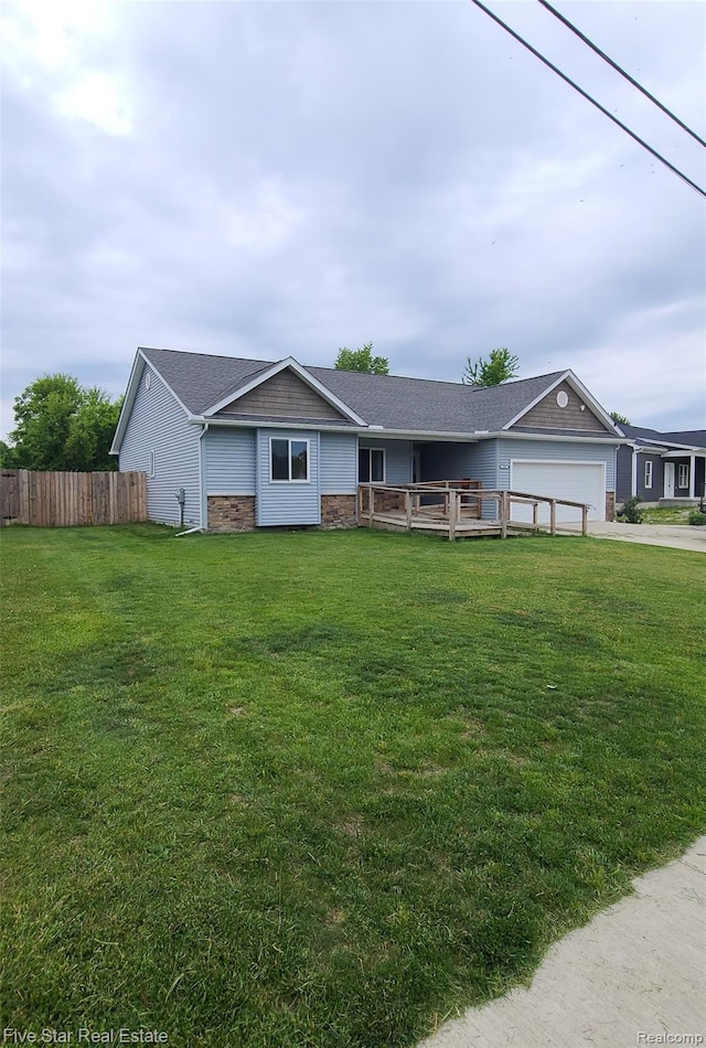 105 Degurse Ave, Marine City, MI 48039 - ranch-style house featuring a garage and driveway