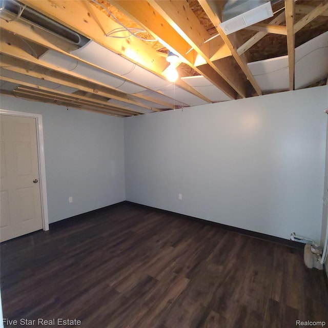 105 Degurse Ave, Marine City, MI 48039 - finished below grade area featuring dark wood-type flooring