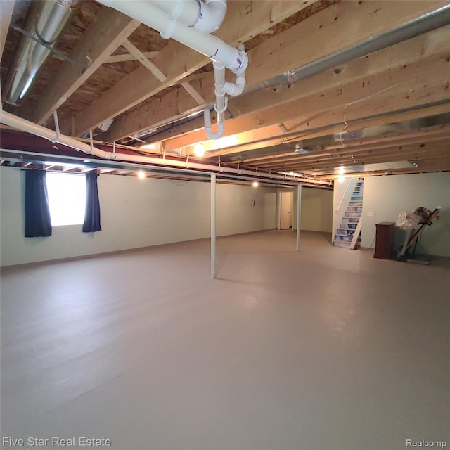 105 Degurse Ave, Marine City, MI 48039 - below grade area with stairs
