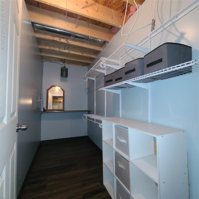105 Degurse Ave, Marine City, MI 48039 - below grade area featuring dark wood-type flooring