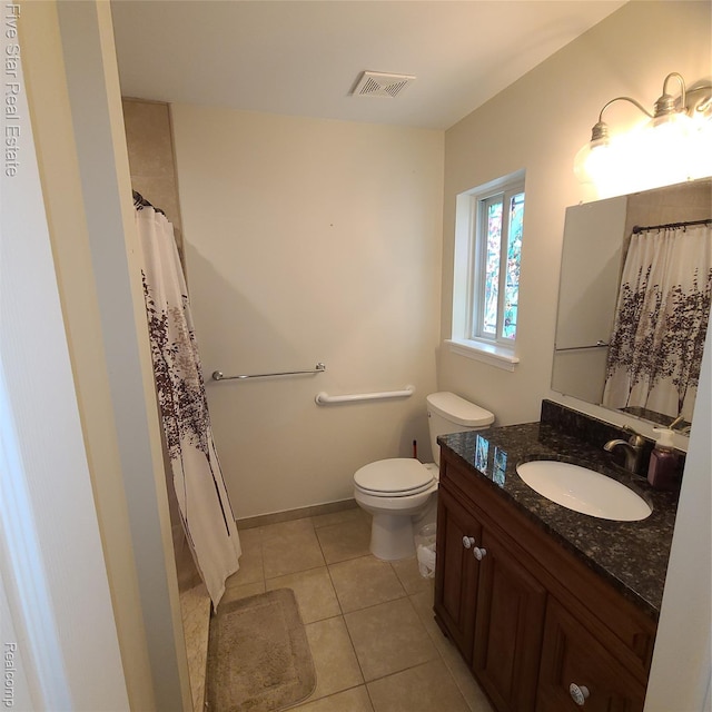 105 Degurse Ave, Marine City, MI 48039 - bathroom featuring vanity, tile patterned floors, and a shower with curtain