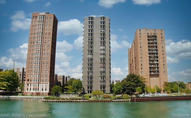 8200 E Jefferson Ave Unit 1802, Detroit, MI 48214 - view of building exterior with a view of city and a water view
