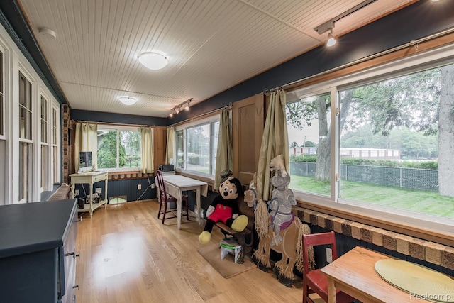 284 W Clarkston Rd, Lake Orion, MI 48362 - sunroom featuring wood finished floors