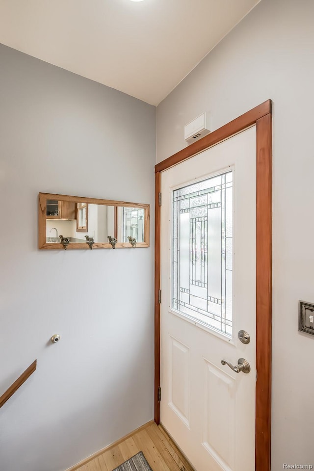 284 W Clarkston Rd, Lake Orion, MI 48362 - doorway with light wood-style flooring