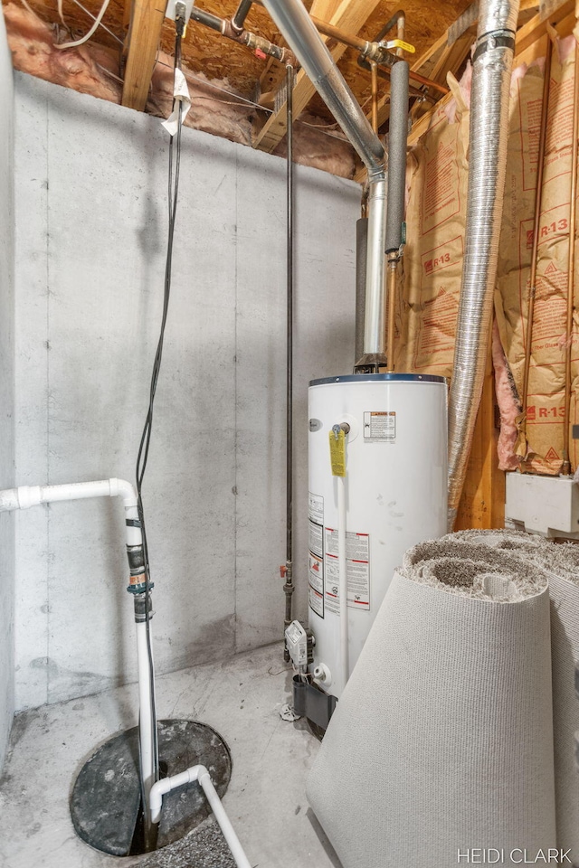 2973 Riley Ridge Rd, Holland, MI 49424 - utility room featuring gas water heater