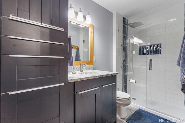 2973 Riley Ridge Rd, Holland, MI 49424 - full bath with a stall shower, vanity, and tile patterned flooring
